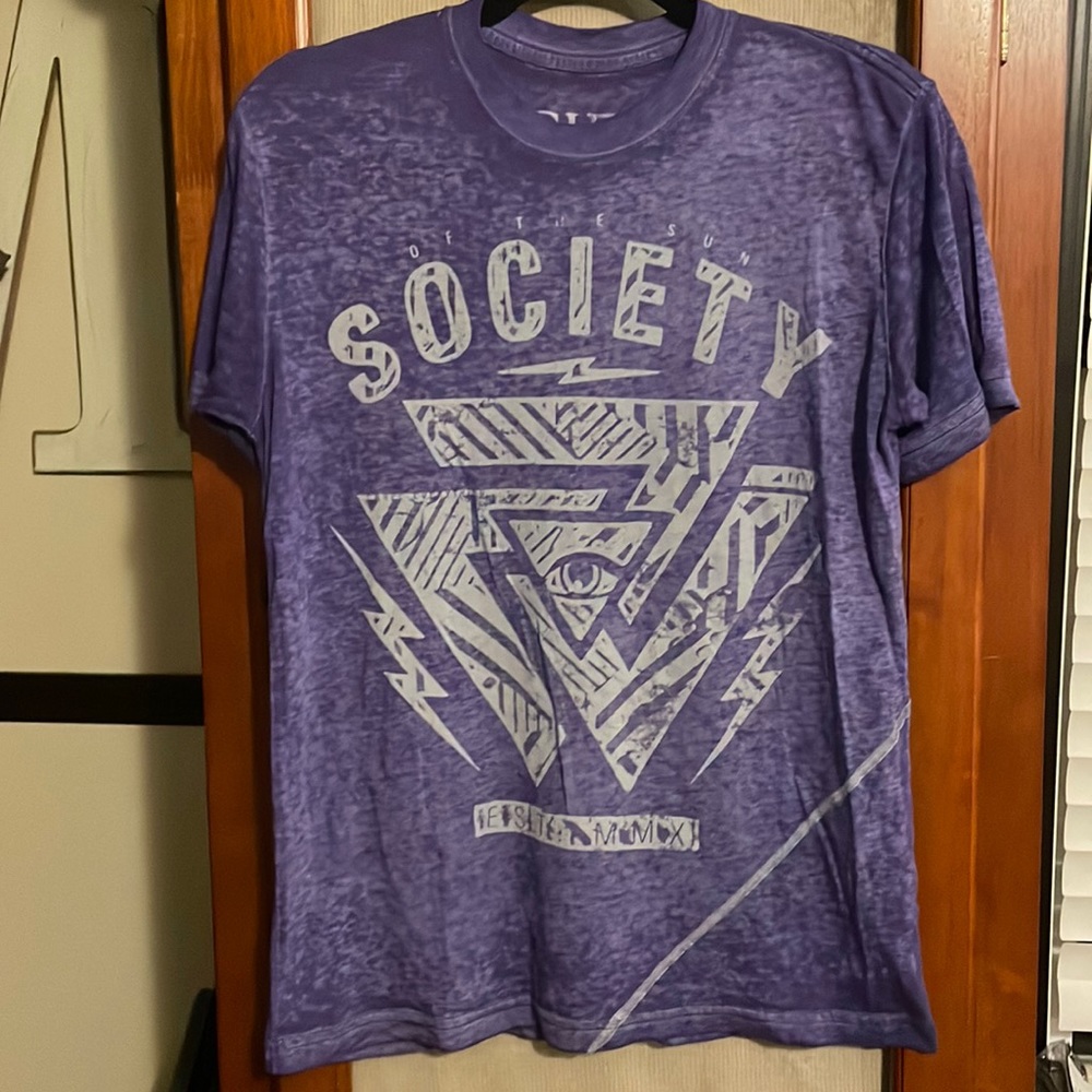 Society mens short sleeve t-shirt
